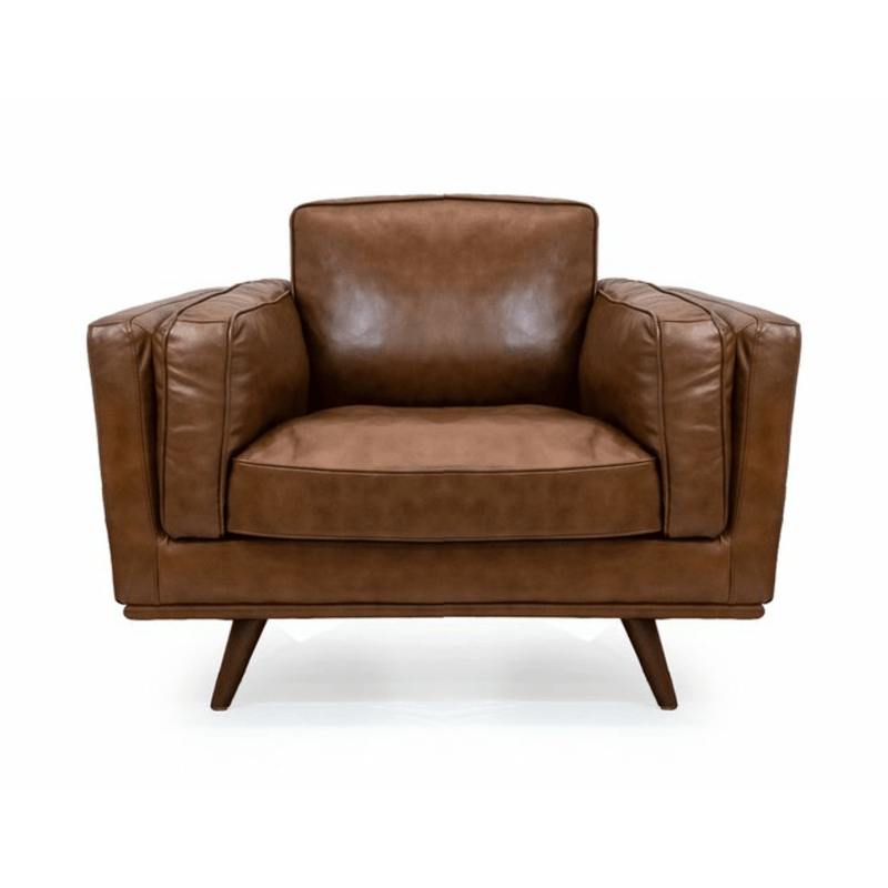 SOFA Armchair / Brown Leather Mayfair - Armchair
